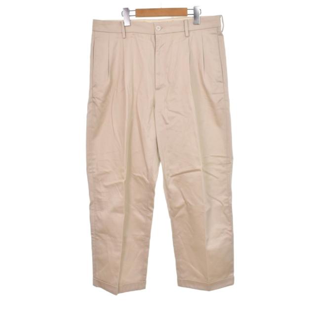 【中古】ワコマリア WACKO MARIA パンツ スラックス 2タック XL ライトベージュ ☆AA★ メンズ