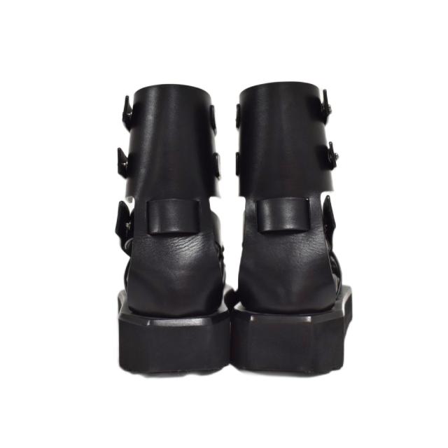 【中古】リックオウエンス Rick Owens Turbo Cyclop Sandals プラットフォーム サンダル 40 黒 ブラック RU01B1879LE_2
