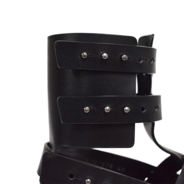 【中古】リックオウエンス Rick Owens Turbo Cyclop Sandals プラットフォーム サンダル 40 黒 ブラック RU01B1879LE_7