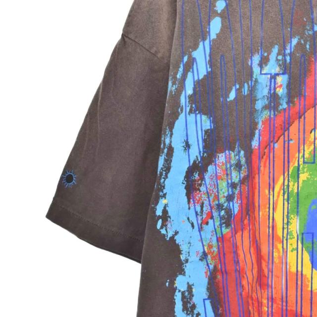 【中古】セントマイケル カクタスプラントフリーマーケット 24AW Tシャツ 半袖 プリント XL グレー SM-YS1-0000-C05 中古】セントマイケル カクタスプラントフリーマーケット 24AW Tシャツ