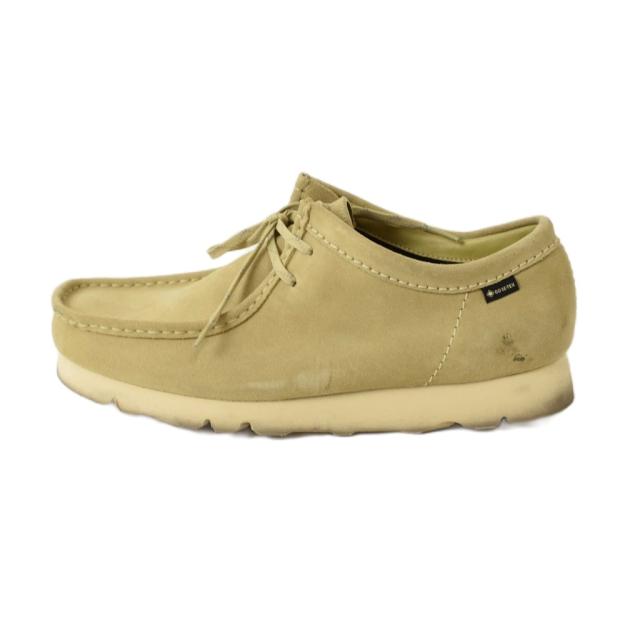 【中古】クラークス clarks Wallabee GORE-TEX ブーツ レザー スウェード 9.5 ベージュ 11-32-1066-100 メンズ