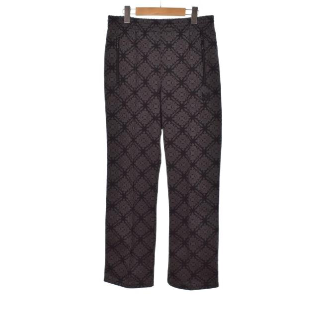 【中古】ニードルス ニードルズ Needles トラックパンツ スラックス パピヨン刺繍 S 黒 ブラック MR565 メンズ