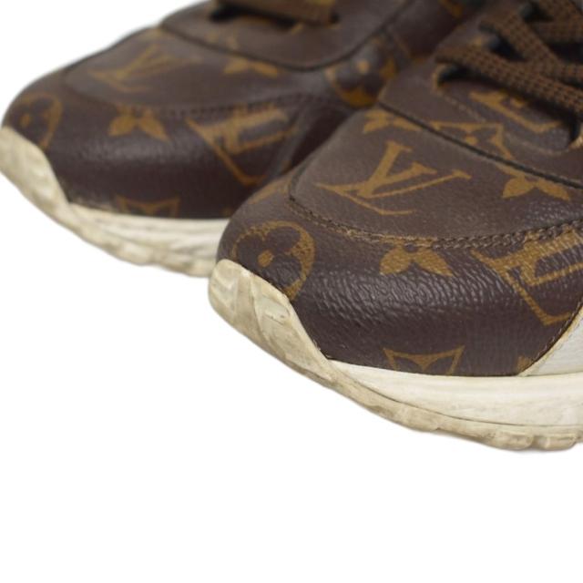 【中古】ルイヴィトン LOUIS VUITTON ランアウェイライン モノグラム スニーカー 切替 5.5 茶 ブラウン ☆AA★ メンズ_3