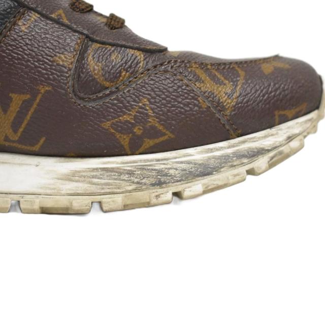 【中古】ルイヴィトン LOUIS VUITTON ランアウェイライン モノグラム スニーカー 切替 5.5 茶 ブラウン ☆AA★ メンズ_7