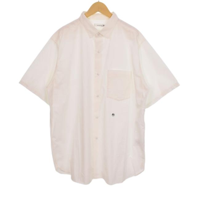 【中古】ナナミカ nanamica Regular Collar Wind H/S Shirt レギュラーカラー ワイド シャツ 半袖 ホワイト SUGS301U