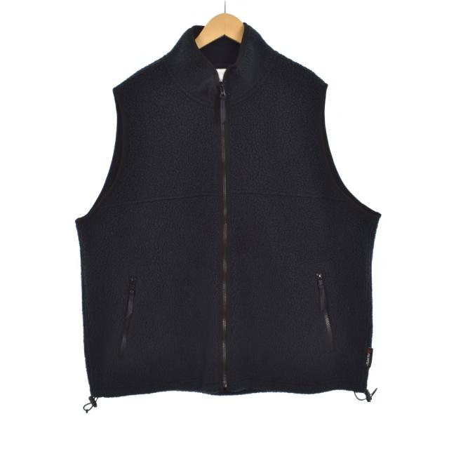 【中古】プレシャル PRE_CIAL POLARTEC HEAVY BOA FLEECE VEST ヘビーボアフリース ベスト 2 黒 ブラック PRE23-70001