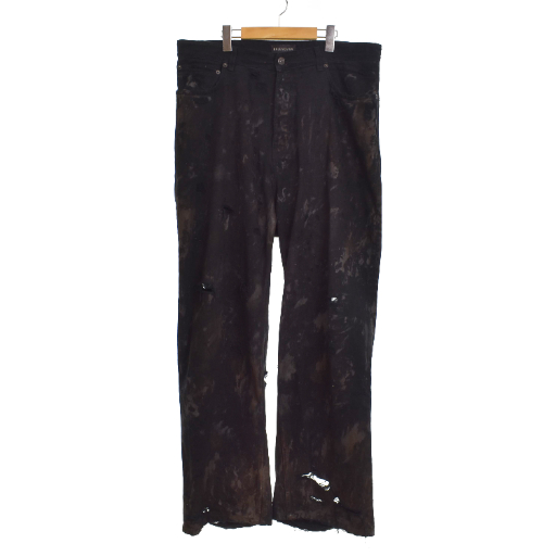 【中古】バレンシアガ BALENCIAGA 23SS Super Destroyed Baggy スーパーデストロイ バギーデニムパンツ 745248