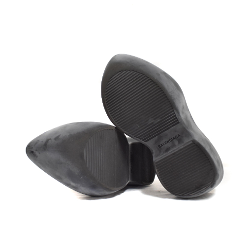 【中古】バレンシアガ BALENCIAGA TECHNOCLOG MULE テクノクロッグ ミュール プラットフォーム 43 ブラック 739861_4