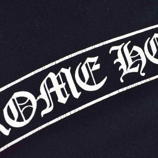 中古】クロムハーツ CHROME HEARTS スクロールラベル ロゴ プリント T