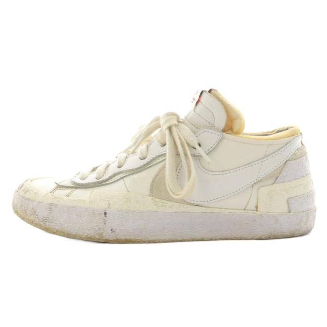【中古】ナイキ NIKE × サカイ sacai ブレーザー ロー BLAZER LOW スニーカー シューズ US8.5 26.5cm 白 DM6443-100