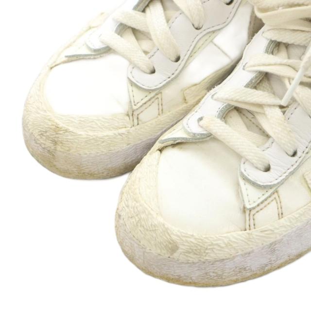 【中古】ナイキ NIKE × サカイ sacai ブレーザー ロー BLAZER LOW スニーカー シューズ US8.5 26.5cm 白 DM6443-100