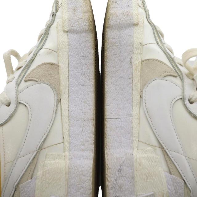 【中古】ナイキ NIKE × サカイ sacai ブレーザー ロー BLAZER LOW スニーカー シューズ US8.5 26.5cm 白 DM6443-100