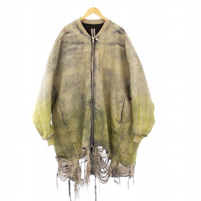 【中古】リックオウエンス Rick Owens 23AW Denim Down Jacket Grey デニムダウンジャケット RR02C7717-HDADF1