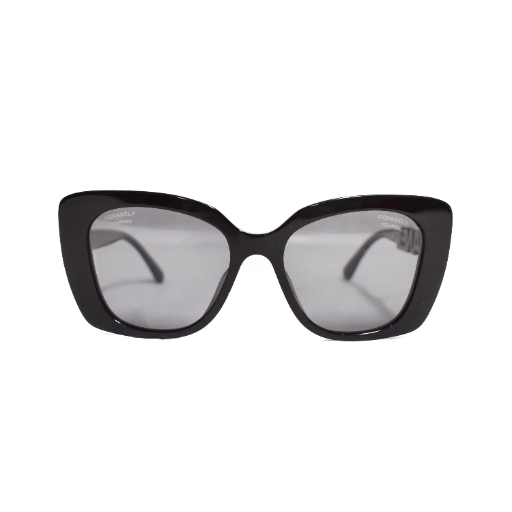 中古】シャネル CHANEL サングラス アイウェア ロゴ 53□17 140 黒