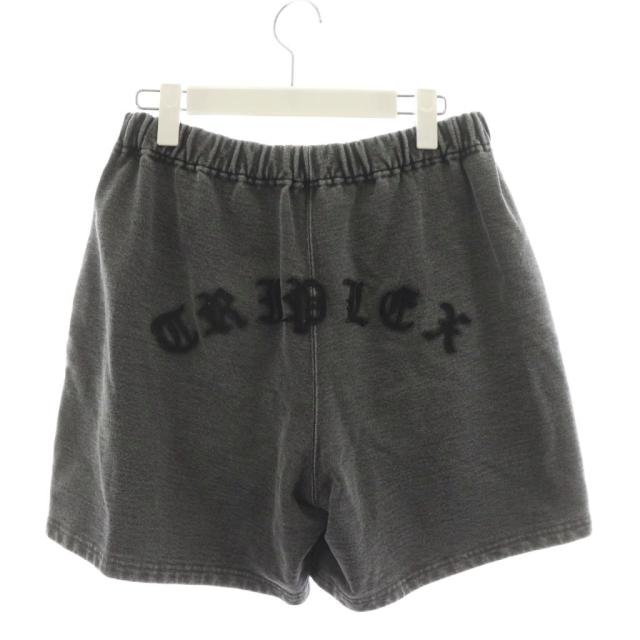 【中古】ゴッド セレクション トリプルエックス スウェットハーフパンツ ショートパンツ イージー ロゴ M グレー_1