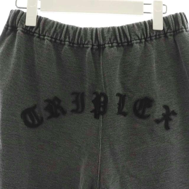 【中古】ゴッド セレクション トリプルエックス スウェットハーフパンツ ショートパンツ イージー ロゴ M グレー_5