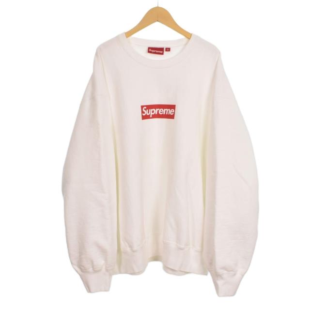 【中古】シュプリーム SUPREME 25SS Box Logo ボックスロゴ プリント トレーナー スウェット XL 白 ホワイト ☆AA★