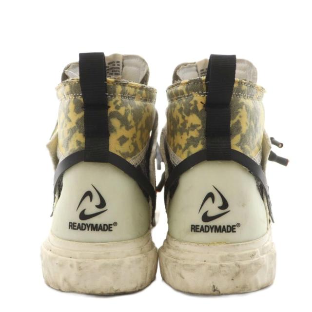 【中古】ナイキ NIKE × レディーメイド BLAZER MID スニーカー シューズ US9 27.0cm ベージュ 白 CZ3589-100