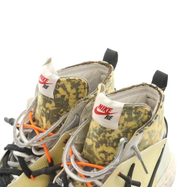 【中古】ナイキ NIKE × レディーメイド BLAZER MID スニーカー シューズ US9 27.0cm ベージュ 白 CZ3589-100