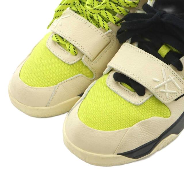 【中古】ナイキ × トラヴィス スコット ジャンプマンジャック スニーカー US11 29.0cm 黄緑 ベージュ 黒 FZ8117-102