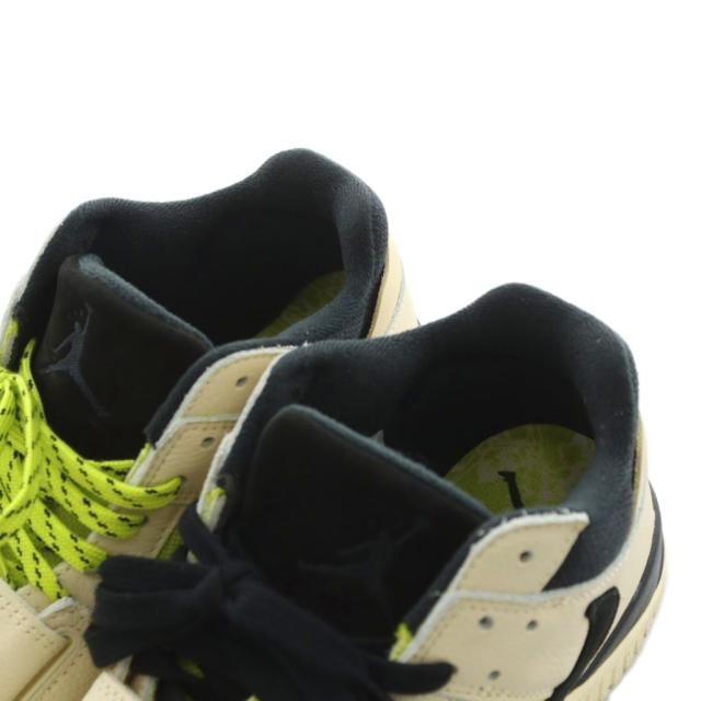 【中古】ナイキ × トラヴィス スコット ジャンプマンジャック スニーカー US11 29.0cm 黄緑 ベージュ 黒 FZ8117-102