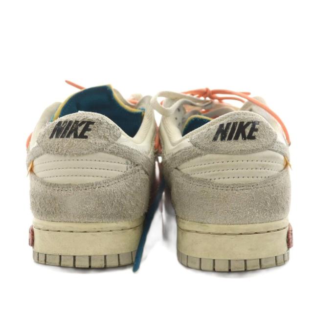 【中古】ナイキ NIKE × オフホワイト ダンク ロー スニーカー シューズ US10.5 28.5cm グレー 白 DJ0950-119