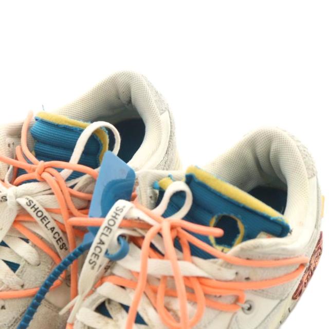 【中古】ナイキ NIKE × オフホワイト ダンク ロー スニーカー シューズ US10.5 28.5cm グレー 白 DJ0950-119