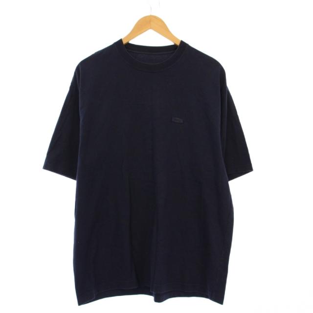 【中古】ザエンノイプロフェッショナル Tシャツ カットソー 半袖 ラバーロゴ L 紺 SS23BRENCT01NTL