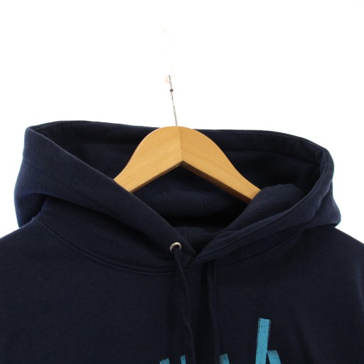【中古】シュプリーム 22AW Tag Hooded Sweatshirt タグフーディスウェットシャツ プルオーバーパーカー 長袖 M 紺_3