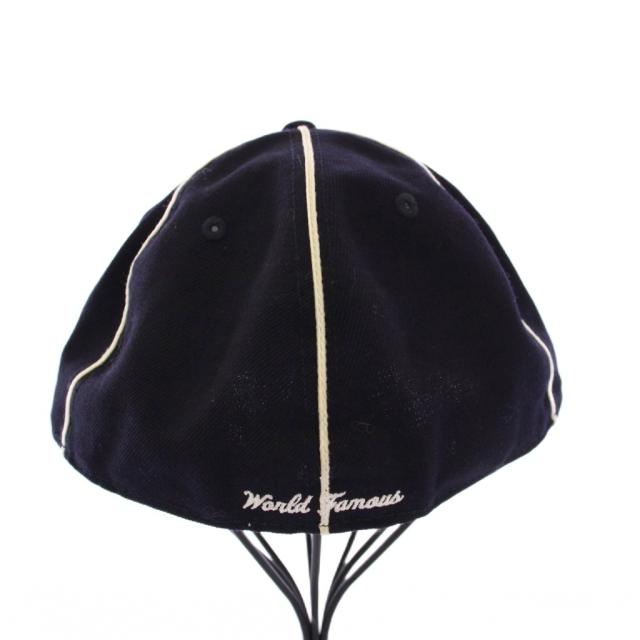 【中古】シュプリーム ニューエラ ボックスロゴ パイピング ベースボールキャップ 野球帽 59.6cm 紺 /KH メンズ