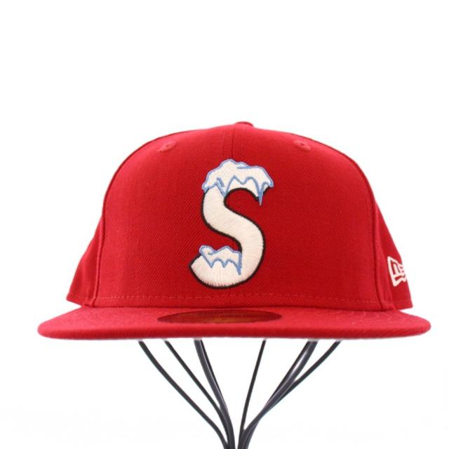【中古】シュプリーム SUPREME ニューエラ NEW ERA 20FW S Logo Sロゴ ベースボールキャップ 野球帽 60.6cm 赤
