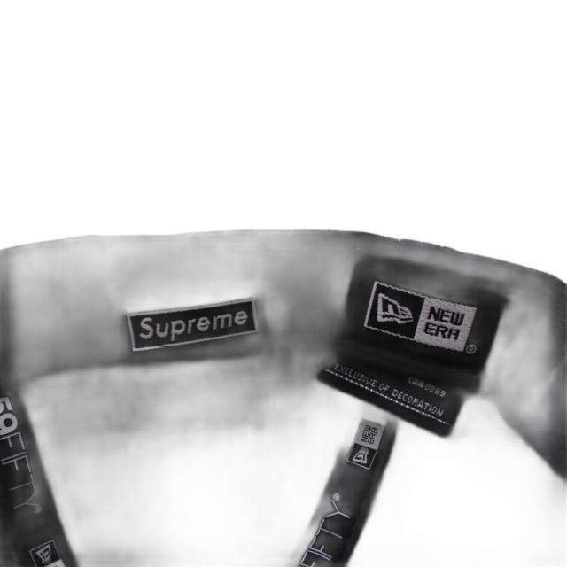 【中古】シュプリーム ニューエラ 22SS Velour Box Logo ベロア ボックスロゴ ベースボールキャップ 野球帽 59.6cm 黒