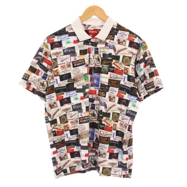 【中古】シュプリーム SUPREME 21SS Labels Polo ラベルポロシャツ 半袖 S マルチカラー /KH メンズ