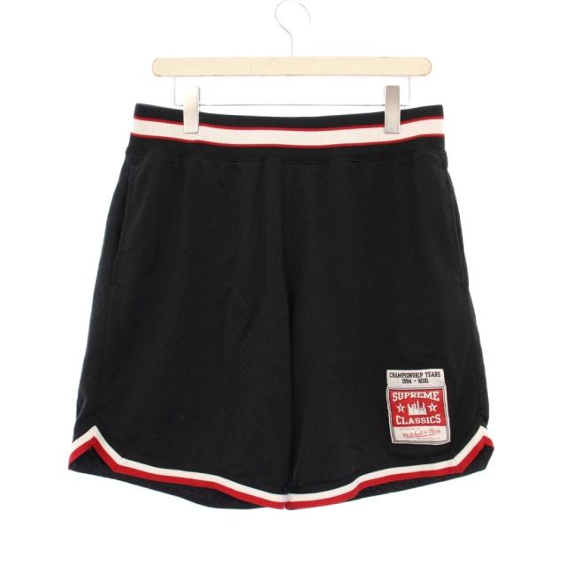 【中古】シュプリーム Mitchell&Ness 21SS Basketball Short  バスケットボールショーツ ショートパンツ イージー S 黒
