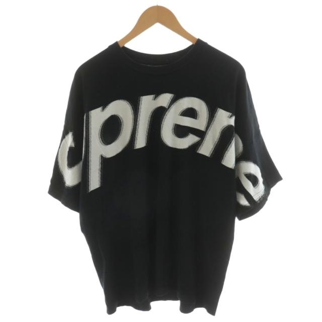 【中古】シュプリーム SUPREME 22AW Intarsia S/S Top Tシャツ カットソー 半袖 ロゴ M 黒 ブラック /AN50 メンズ
