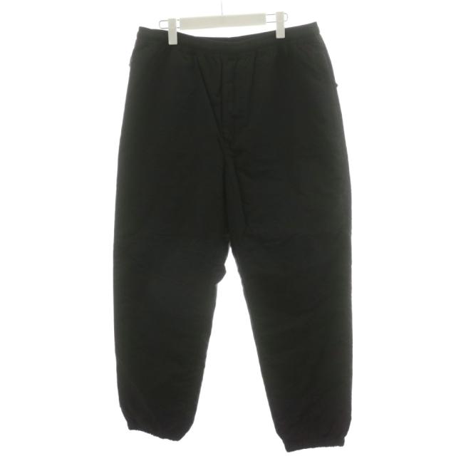【中古】ザエンノイプロフェッショナル ジョガーパンツ 中綿 ロゴ 刺繍 ナイロン L 黒 ブラック