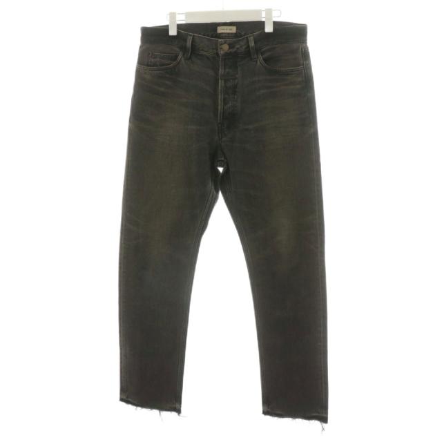 【中古】フィアオブゴッド Fear of God 24AW デニムパンツ ジーンズ Gパン ジーパン ボタンフライ グレー