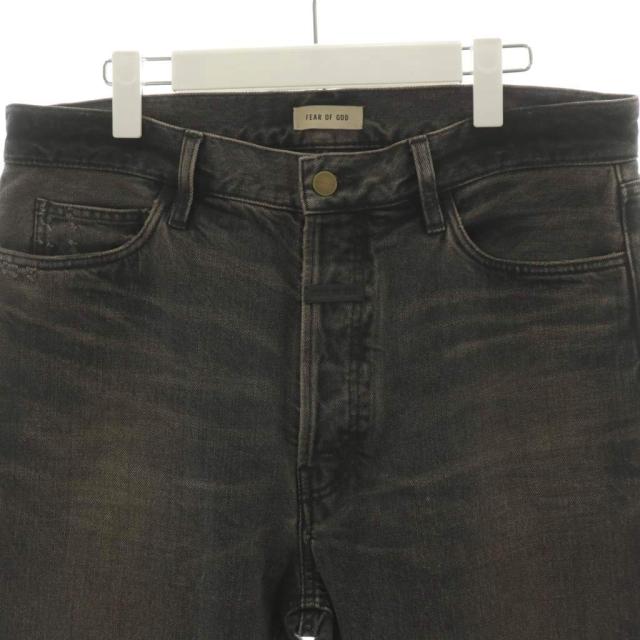 【中古】フィアオブゴッド Fear of God 24AW デニムパンツ ジーンズ Gパン ジーパン ボタンフライ グレー 中古】フィアオブゴッド Fear of God 24AW デニムパンツ ジーンズ G