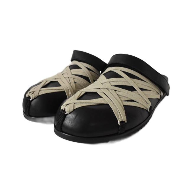 【中古】リックオウエンス Rick Owens MEGALACED GRANOLA MULES メガレース ミュール サンダル 43 RU01E5813LOOW1