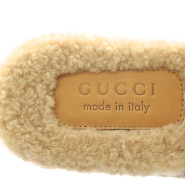 【中古】グッチ サンダル スリッポン ハウンドトゥース ツイード ホースビット ボア 8 赤 緑 茶 中古】グッチ サンダル スリッポン ハウンドトゥース ツイード ホース