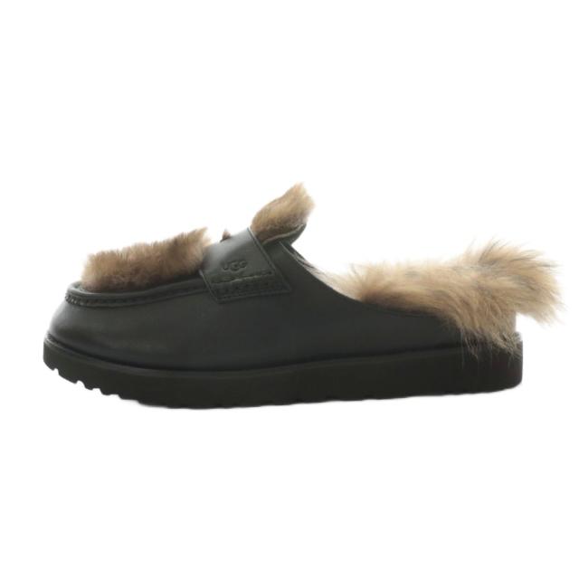 【中古】未使用品 アグ オーストラリア × アンブッシュ Loafer Burgundy サンダル ファー 30.0cm 黒 茶 1172911