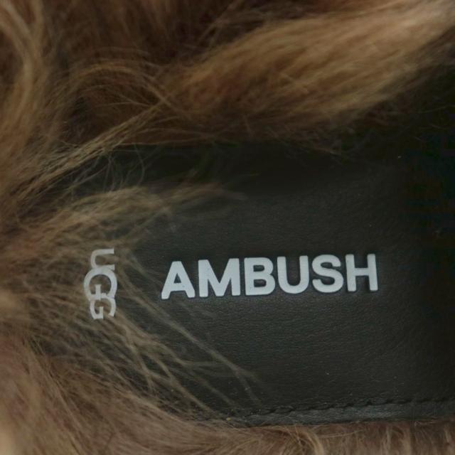 【中古】未使用品 アグ オーストラリア × アンブッシュ Loafer Burgundy サンダル ファー 30.0cm 黒 茶 1172911