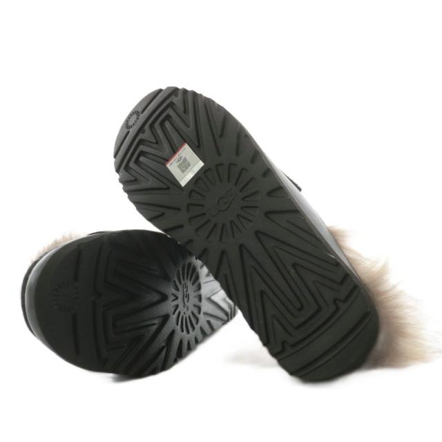 【中古】未使用品 アグ オーストラリア × アンブッシュ Loafer Burgundy サンダル ファー 30.0cm 黒 茶 1172911