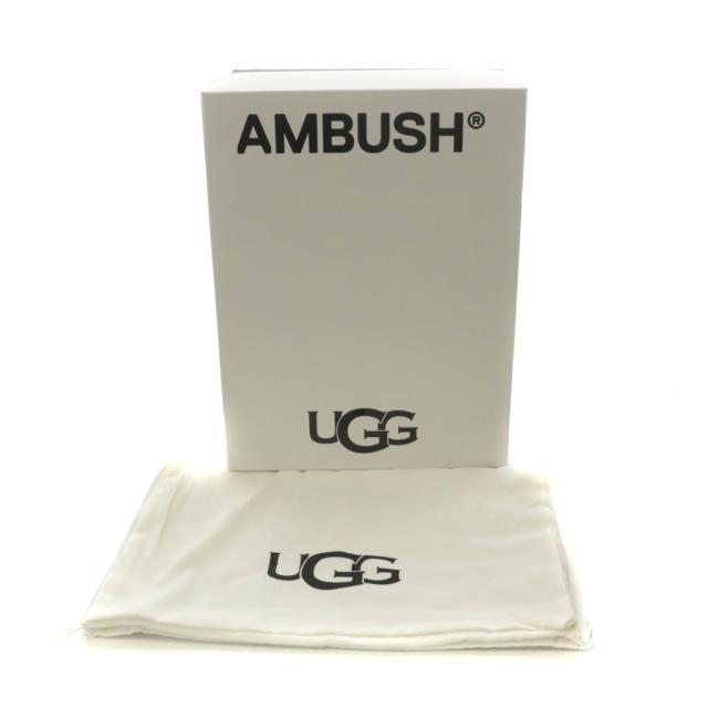 【中古】未使用品 アグ オーストラリア × アンブッシュ Loafer Burgundy サンダル ファー 30.0cm 黒 茶 1172911