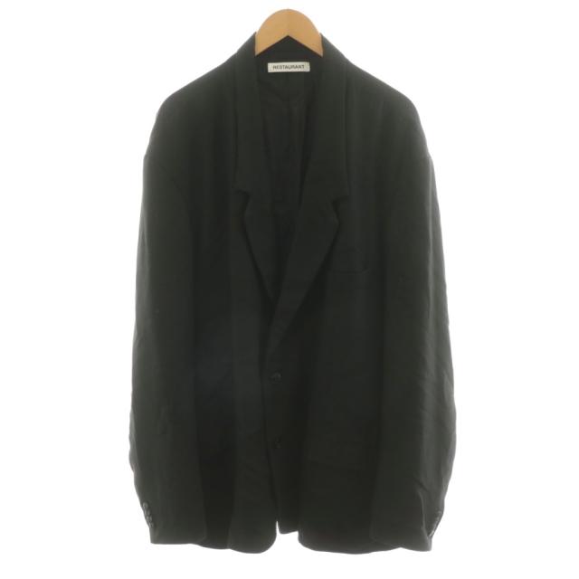 【中古】レストラン RESTAURANT テーラードジャケット シングル 黒 ブラック /AN24 ☆AA★ メンズ