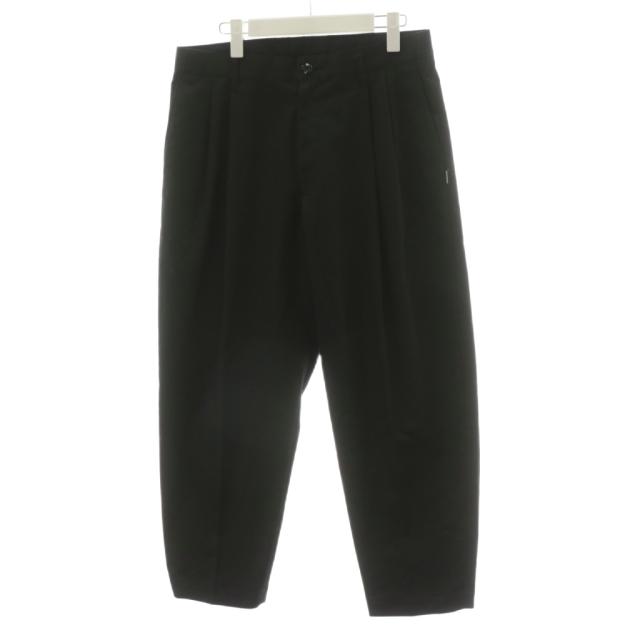 【中古】ネイバーフッド NEIGHBORHOOD TWO TUCK PANTS パンツコットン M 黒 ブラック 232SPNH-PTM02