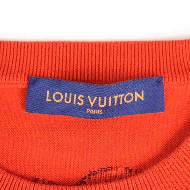 中古】ルイヴィトン LOUIS VUITTON 23SS ニット セーター 半袖 ロゴ