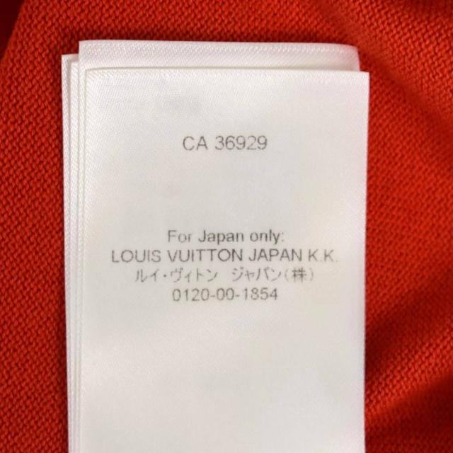 【中古】ルイヴィトン LOUIS VUITTON 23SS ニット セーター 半袖 ロゴ デザイン M 赤 レッド RM2319 JL4 HON01W