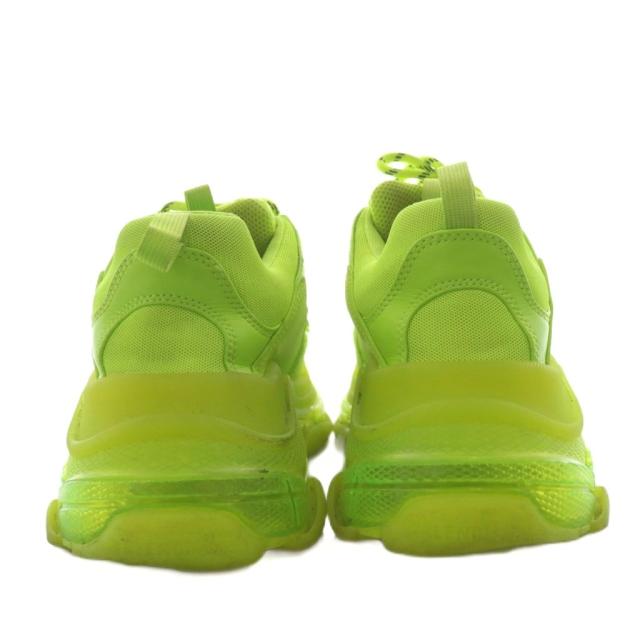【中古】バレンシアガ BALENCIAGA トリプルエス TRIPLE S スニーカー シューズ ロゴ 27.5cm 黄緑 /AN37 メンズ