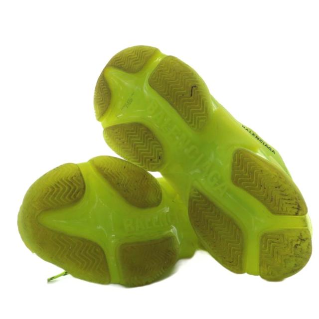 【中古】バレンシアガ BALENCIAGA トリプルエス TRIPLE S スニーカー シューズ ロゴ 27.5cm 黄緑 /AN37 メンズ